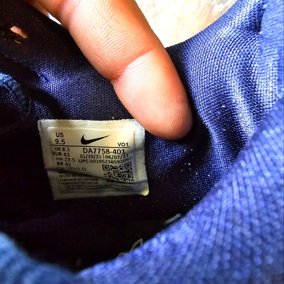 Nike PG 5 TB Navy Navy Blue White DA7758-401 Men Multi Size 9.5 - Picture 11 of 13